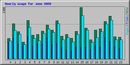 Hourly usage for June 2026